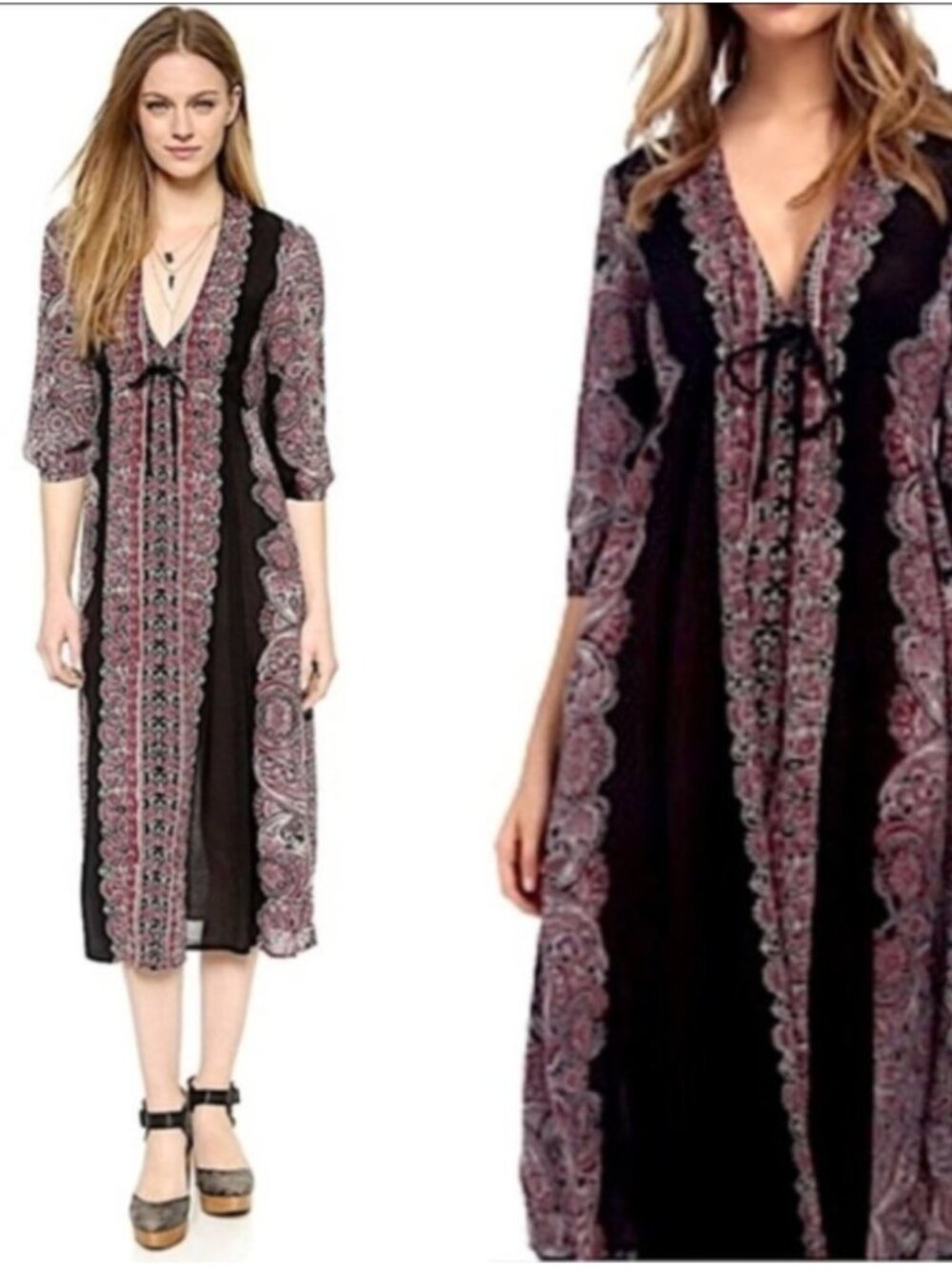 Free People Azalea Paisley Maxi Dress